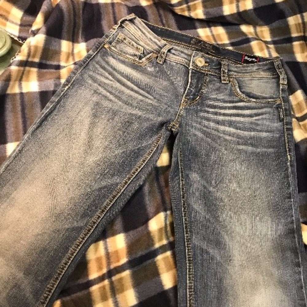 Silver Aiko Super Stretch Flares